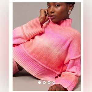 Anthropology Pink Ombré Sweater